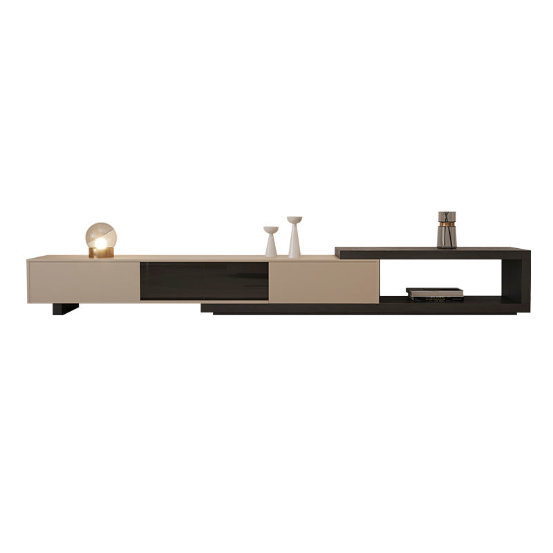 【テレビボード】ミルクティー色伸縮式テレビボード ブラウン A型180~260*40*35