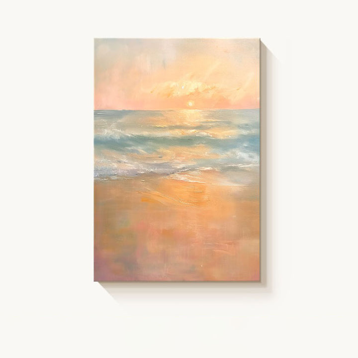 【OUTLET】【掛絵】静かな海の夕暮れ シンプル