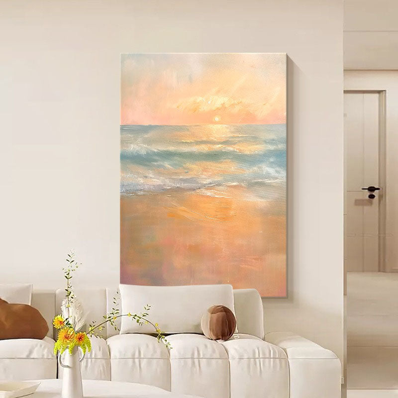 【OUTLET】【掛絵】静かな海の夕暮れ シンプル