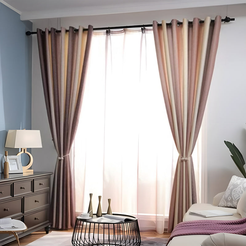 【レース+ドレープセットカーテン】シンプルデザイン 選べる12色 おしゃれ