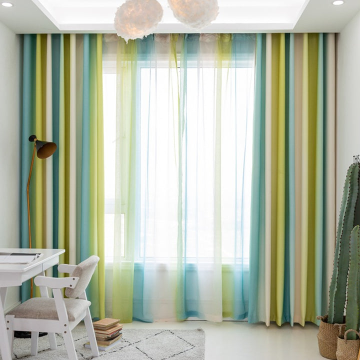 【レース+ドレープセットカーテン】シンプルデザイン 選べる12色 おしゃれ