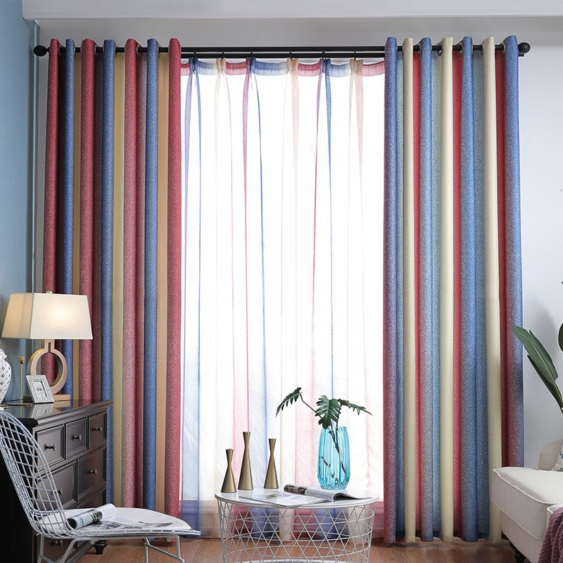 【レース+ドレープセットカーテン】シンプルデザイン 選べる12色 おしゃれ