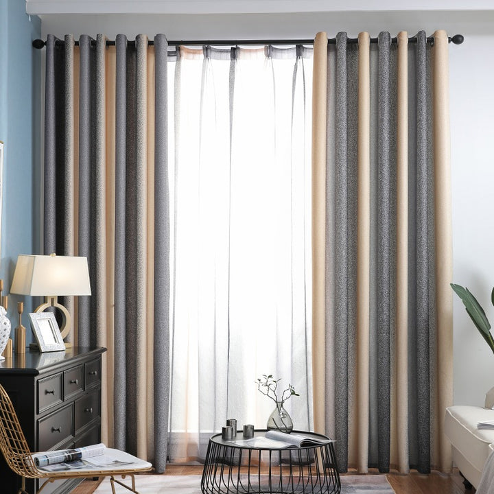 【レース+ドレープセットカーテン】シンプルデザイン 選べる12色 おしゃれ