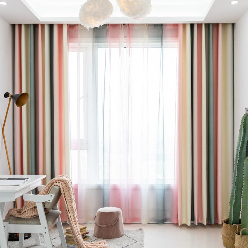 【レース+ドレープセットカーテン】シンプルデザイン 選べる12色 おしゃれ