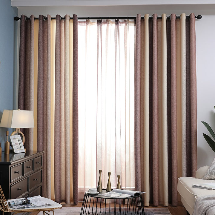 【レース+ドレープセットカーテン】シンプルデザイン 選べる12色 おしゃれ