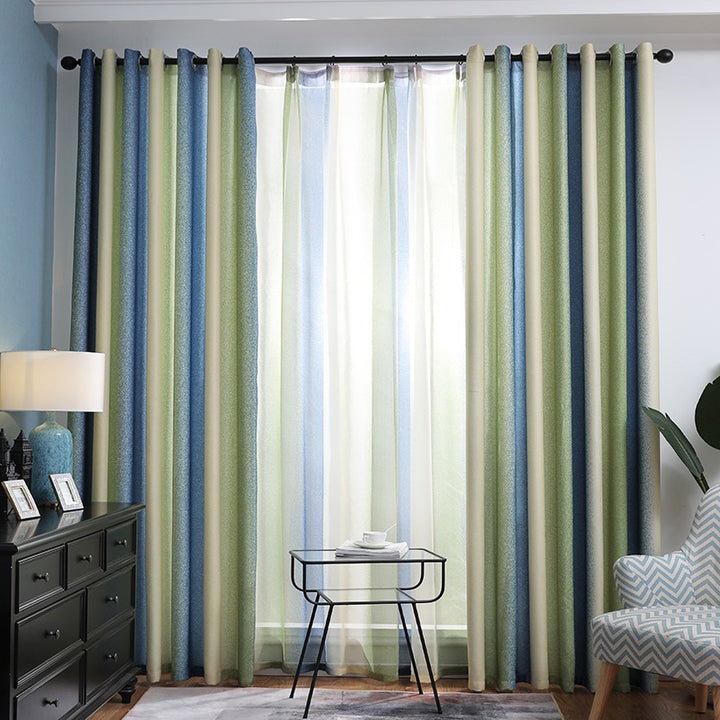 【レース+ドレープセットカーテン】シンプルデザイン 選べる12色 おしゃれ