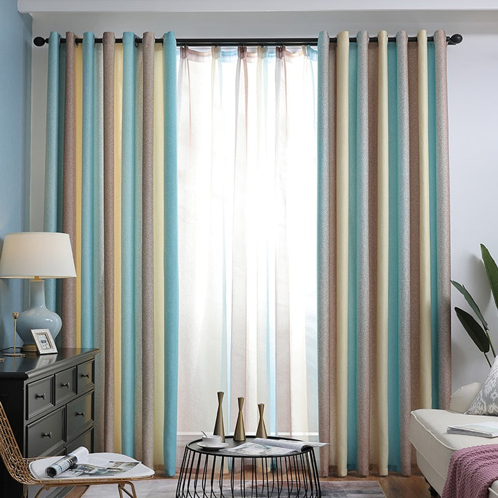 【レース+ドレープセットカーテン】シンプルデザイン 選べる12色 おしゃれ