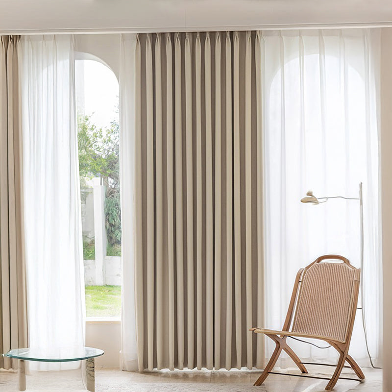 【ドレープカーテン】落ち着くシンプル 選べる3タイプ