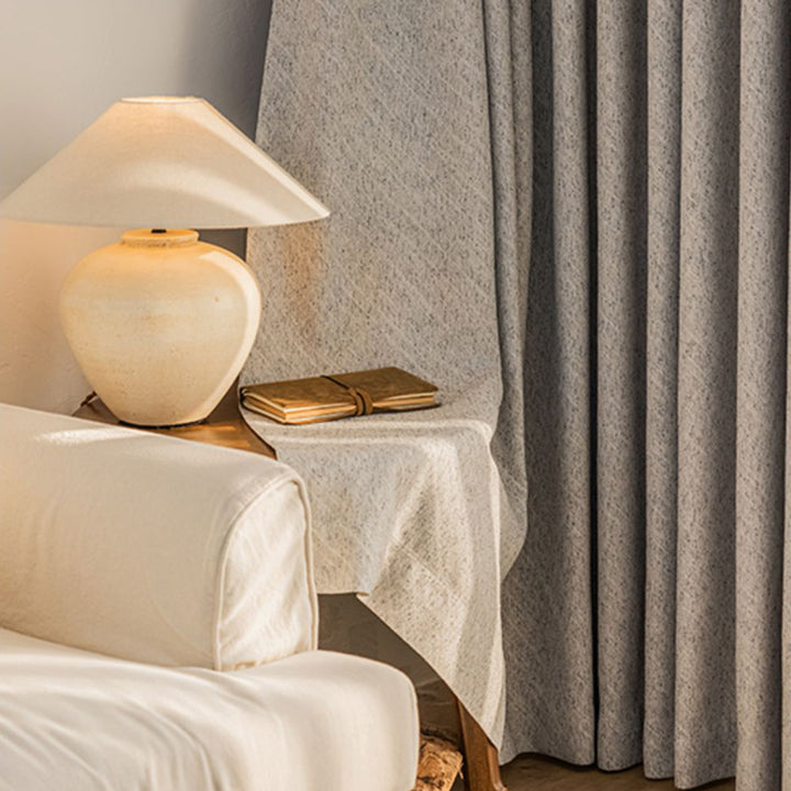 【ドレープカーテン】和風 セラミック柄 シンプル