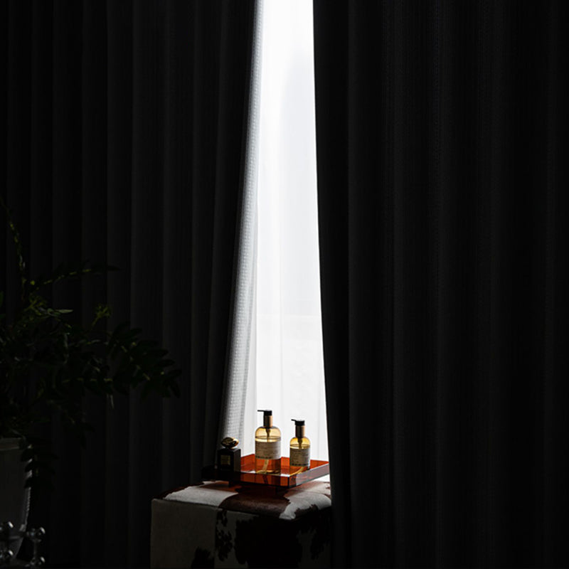 【ドレープカーテン】格子模様 シンプル 選べる2タイプ