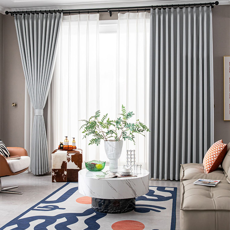 【ドレープカーテン】格子模様 シンプル 選べる2タイプ