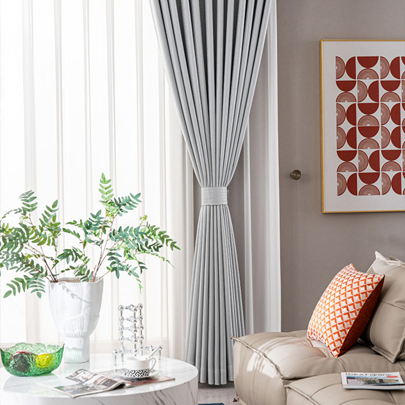 【ドレープカーテン】格子模様 シンプル 選べる2タイプ