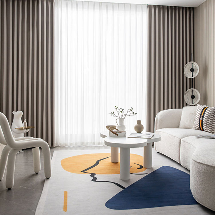 【ドレープカーテン】格子模様 シンプル 選べる2タイプ