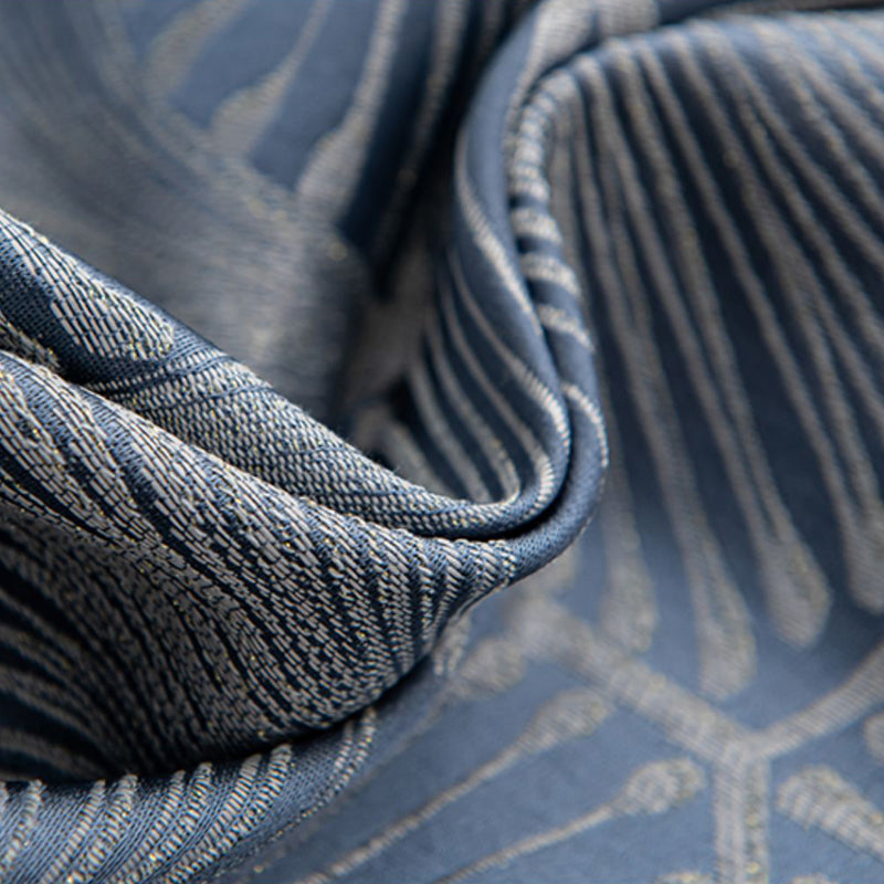 【ドレープカーテン】高級感 葉っぱ柄 選べる3タイプ