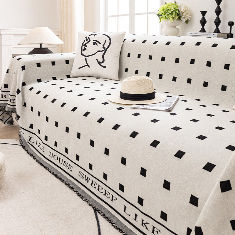 【ソファカバー】ねこ爪とぎ防止 レトロ風