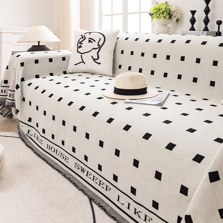 【ソファカバー】ねこ爪とぎ防止 レトロ風