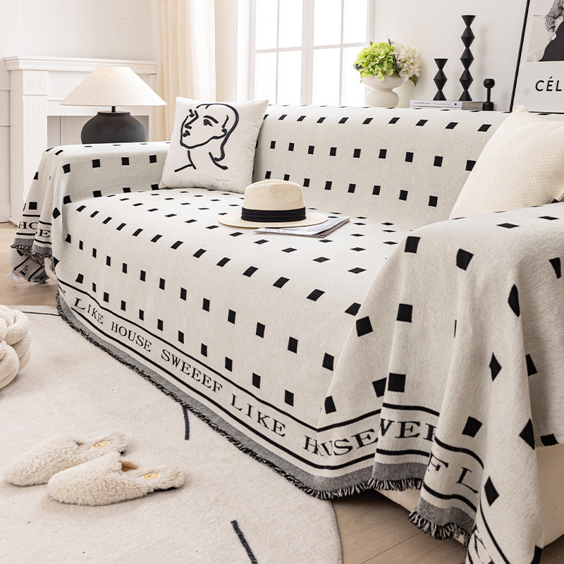 【ソファカバー】ねこ爪とぎ防止 レトロ風