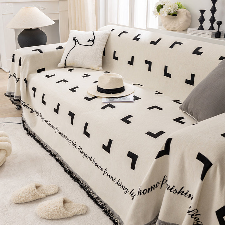 【ソファカバー】ねこ爪とぎ防止 レトロ風