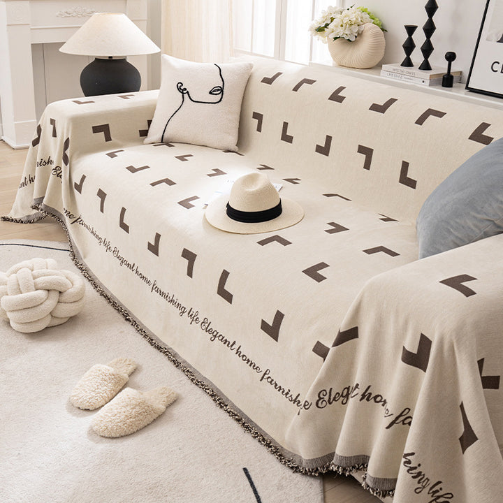 【ソファカバー】ねこ爪とぎ防止 レトロ風