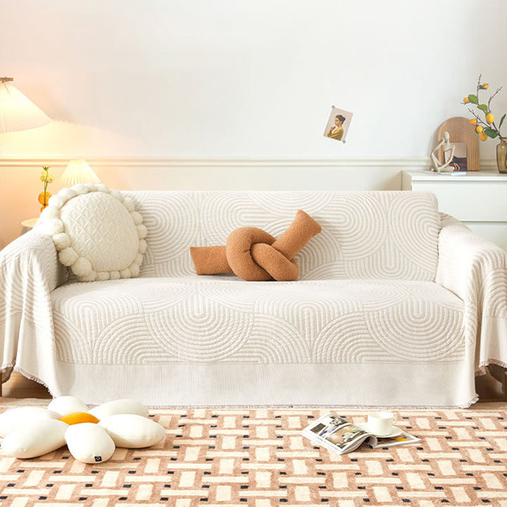 【ソファカバー】高級感 シンプル模様 ペット対策