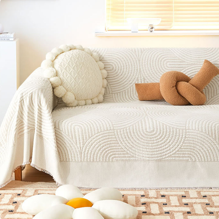 【ソファカバー】高級感 シンプル模様 ペット対策