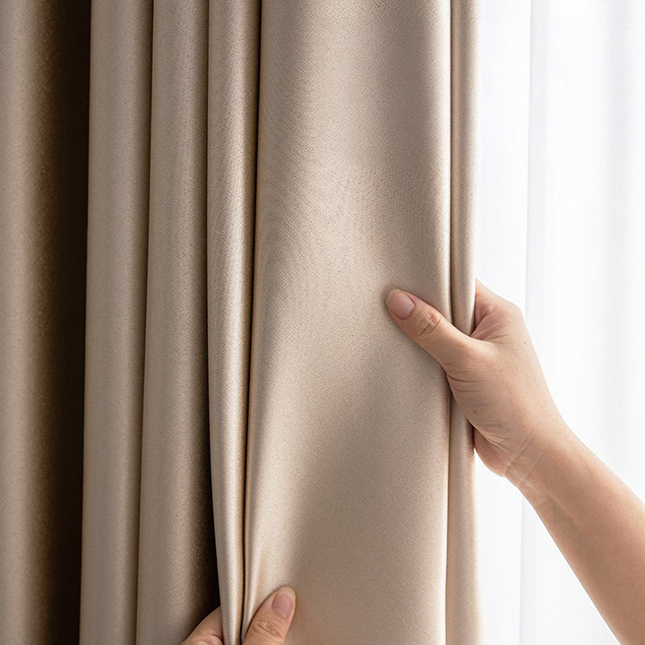【ドレープカーテン】つるつる高級感 選べる8色