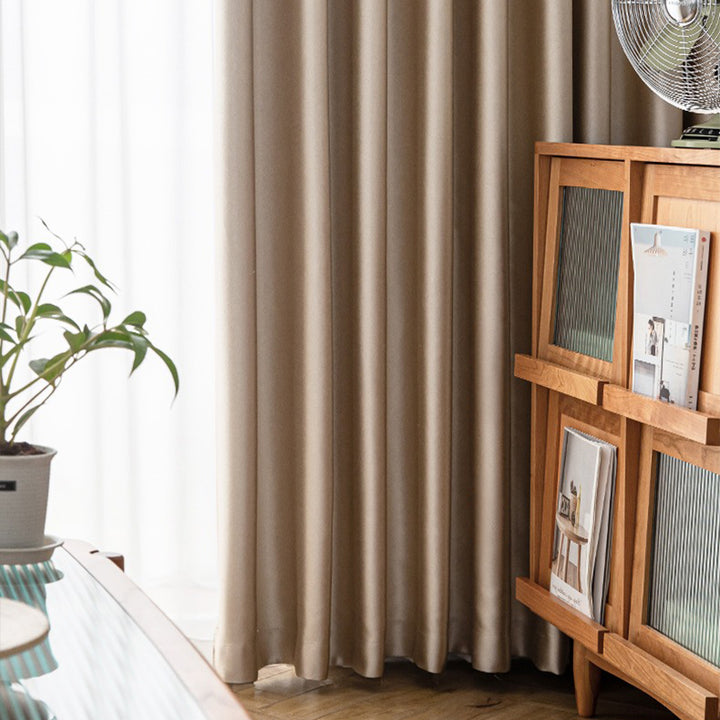 【ドレープカーテン】つるつる高級感 選べる8色