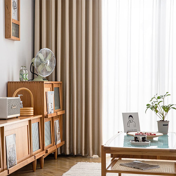 【ドレープカーテン】つるつる高級感 選べる8色