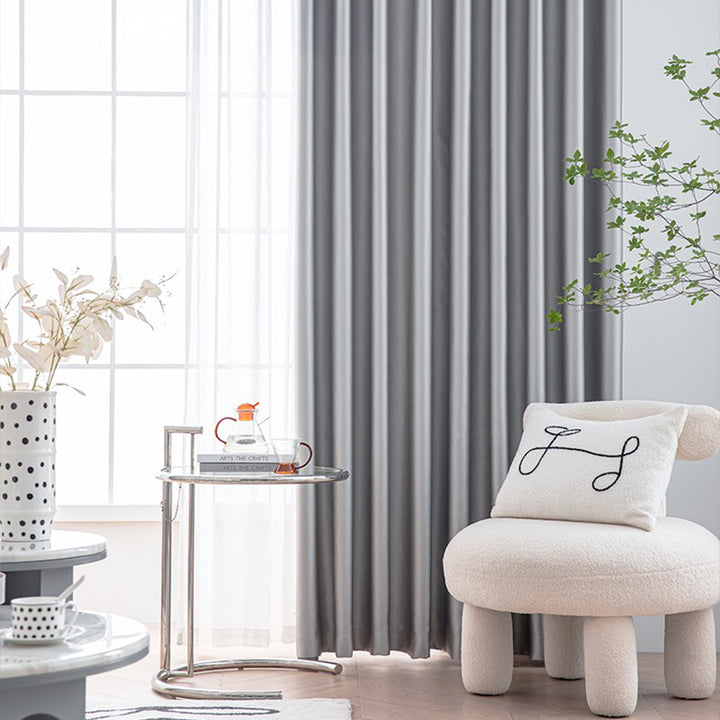 【ドレープカーテン】つるつる高級感 選べる8色