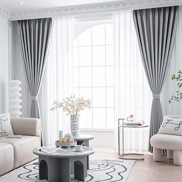 【ドレープカーテン】つるつる高級感 選べる8色