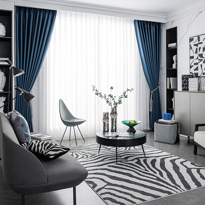 【ドレープカーテン】つるつる高級感 選べる8色