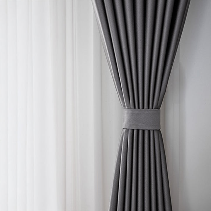 【ドレープカーテン】つるつる高級感 選べる8色