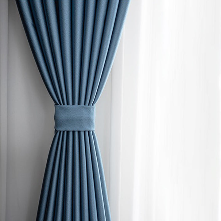 【ドレープカーテン】つるつる高級感 選べる8色