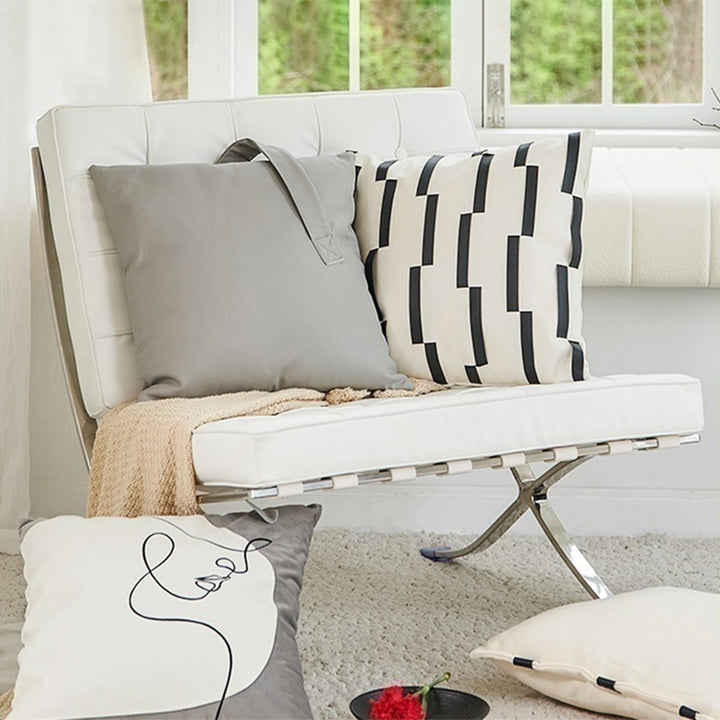 【クッション】米欧風 シンプル 高級感 選べる4タイプ