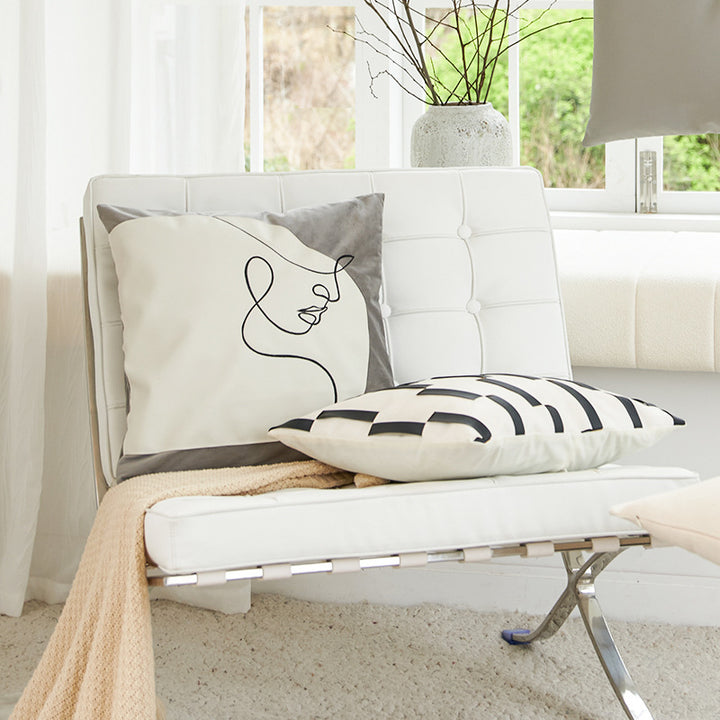 【クッション】米欧風 シンプル 高級感 選べる4タイプ