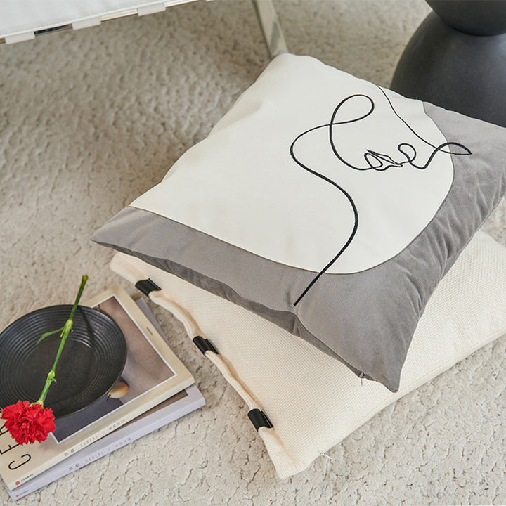 【クッション】米欧風 シンプル 高級感 選べる4タイプ