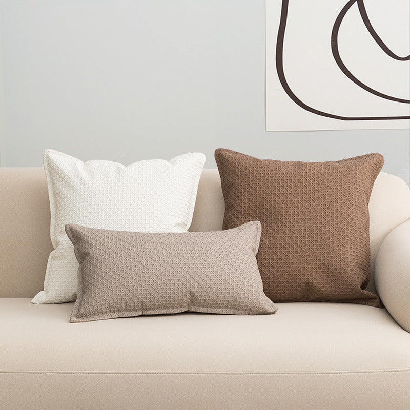 【クッション】クリーム風 PUレザー 高級感