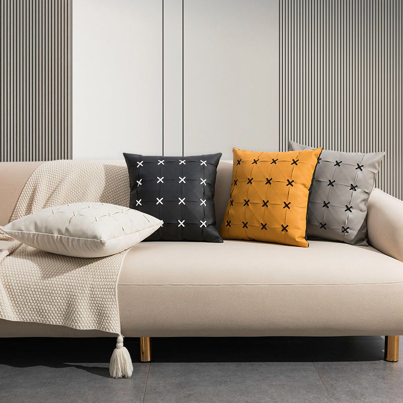 【クッション】プチ贅沢 PUレザー 選べる5色