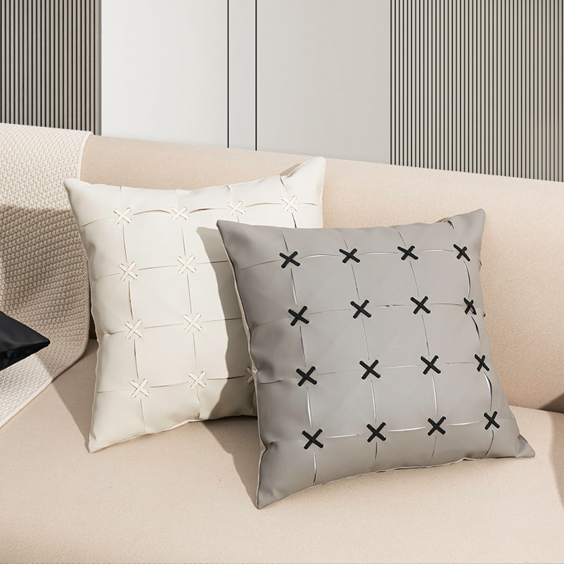 【クッション】プチ贅沢 PUレザー 選べる5色