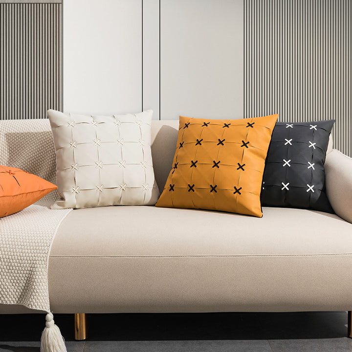 【クッション】プチ贅沢 PUレザー 選べる5色