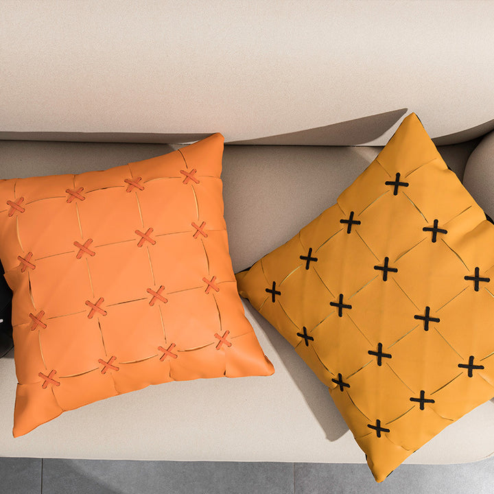 【クッション】プチ贅沢 PUレザー 選べる5色