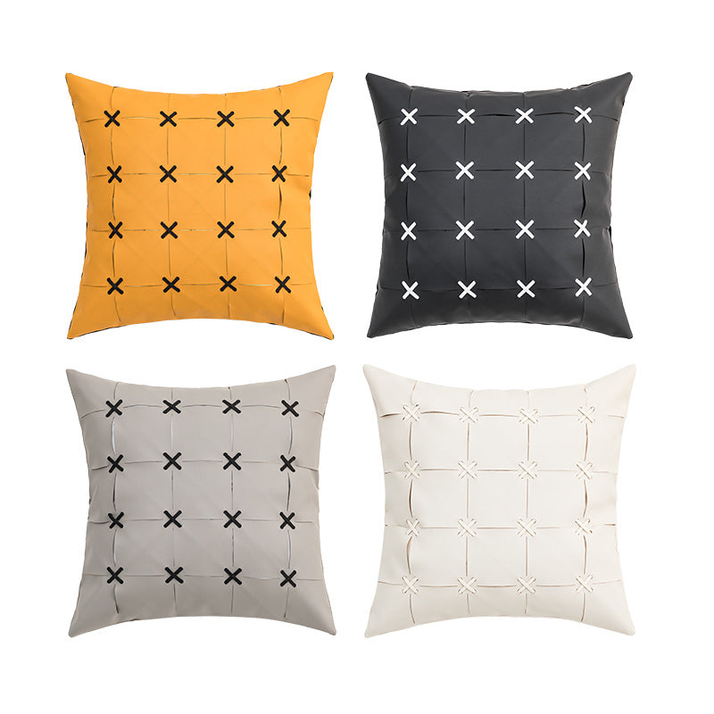 【クッション】プチ贅沢 PUレザー 選べる5色