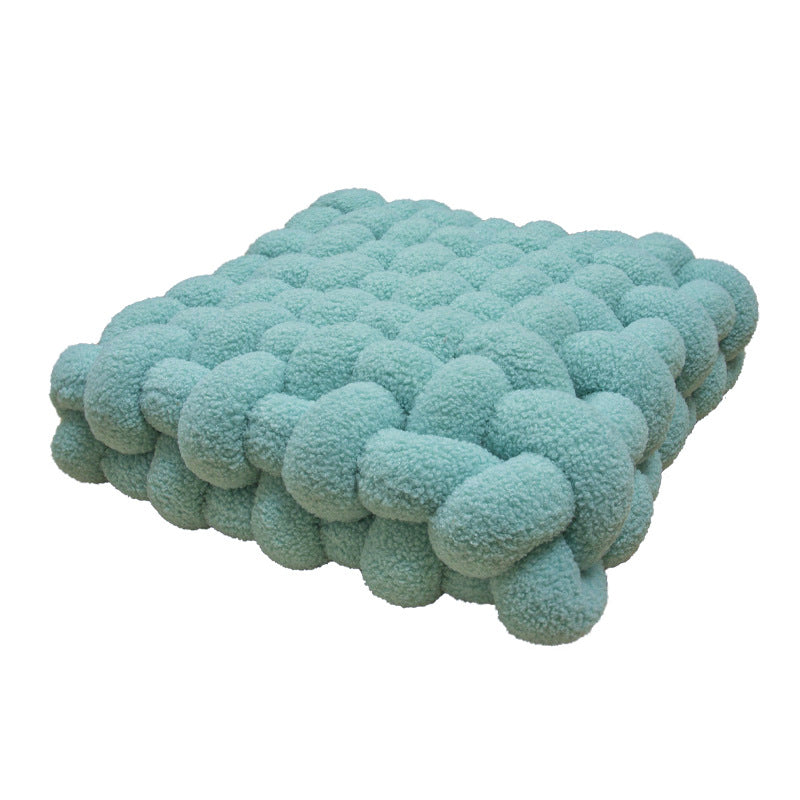 【クッション】モチモチ ラムフリース 編み式