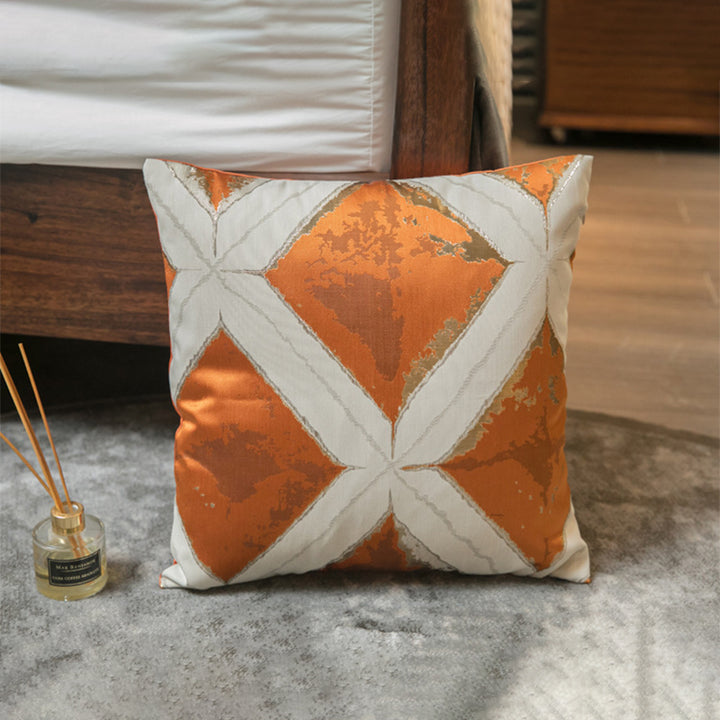 【クッション】オレンジ色系 プチ贅沢