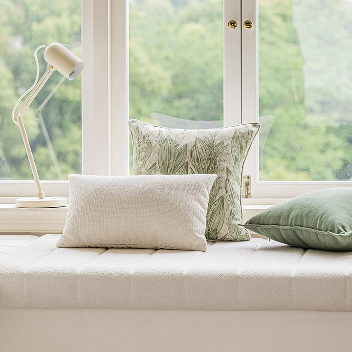 【クッション】抹茶色感 自然風