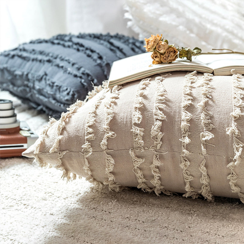 【クッション】ボヘミアン風 タッセル