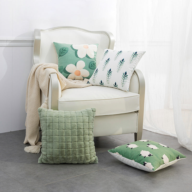 【クッション】北欧風 もこもこ 田園 おしゃれ