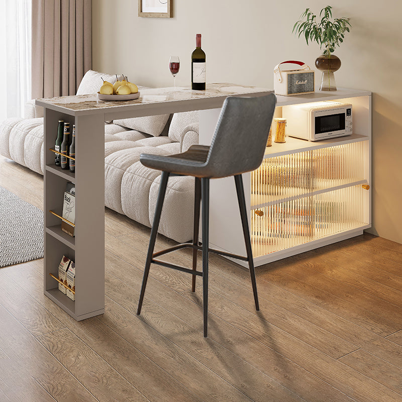 【カウンターテーブル】伸縮式 高級感 選べる2タイプ