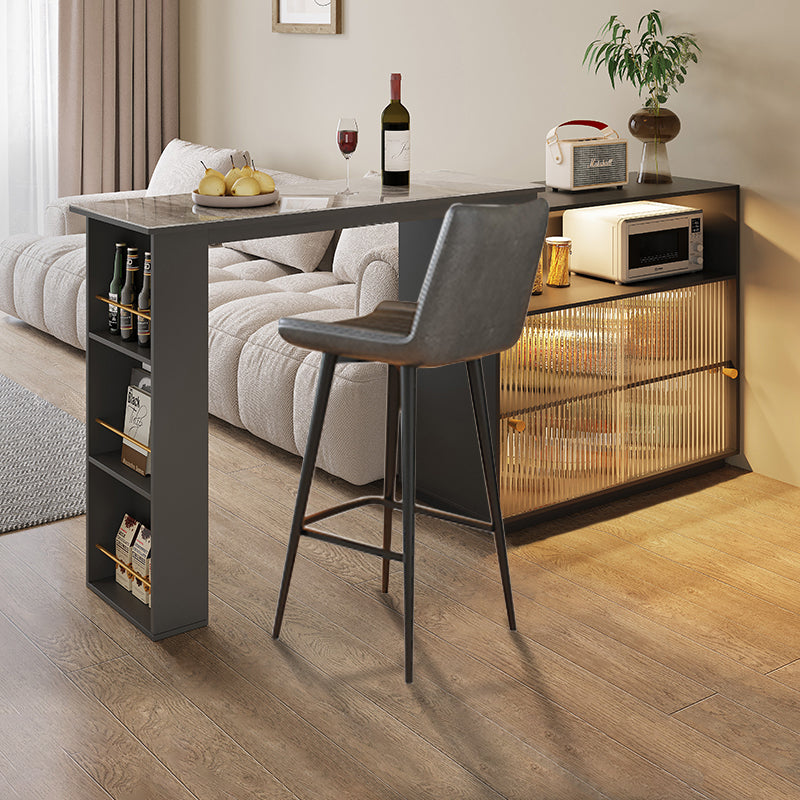 【カウンターテーブル】伸縮式 高級感 選べる2タイプ