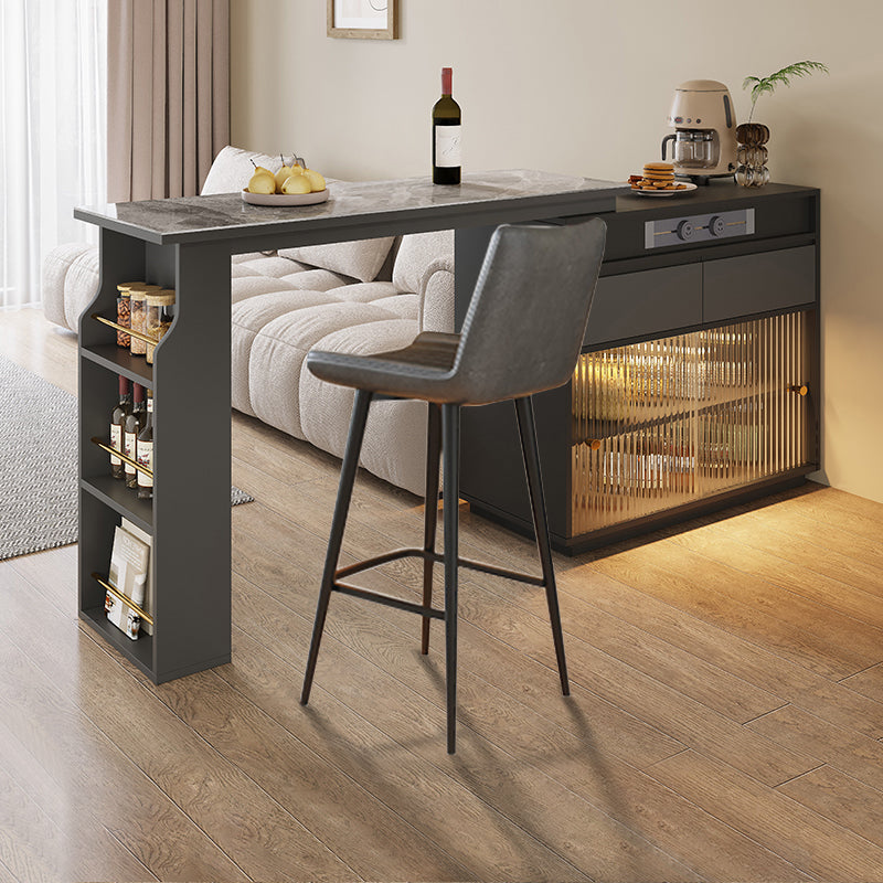 【カウンターテーブル】伸縮式 高級感 選べる2タイプ